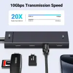 UGREEN 4-منفذ USB 3.2 Gen 2 موزع USB-C إلى 4xموزع USB-C