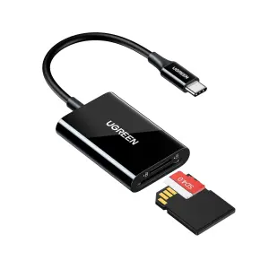 UGREEN 2-دخل-1 USB-C قارئ بطاقات