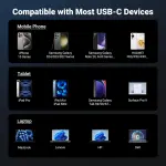 UGREEN سماعات أذن سلكية بموصل USB-C