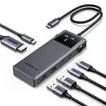 UGREEN 6-دخل-1 Uno USB-C إلى HDMI+2*USB 3.2 A+2*USB 3.2 C+PD Power محول