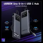UGREEN 6-دخل-1 Uno USB-C إلى HDMI+2*USB 3.2 A+2*USB 3.2 C+PD Power محول