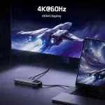 UGREEN 6-دخل-1 Uno USB-C إلى HDMI+2*USB 3.2 A+2*USB 3.2 C+PD Power محول