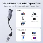 UGREEN كارت التقاط فيديو بمدخل HDMI واحد