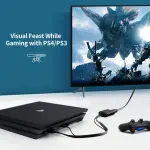 UGREEN HDMI + USB إلى DP محول 0.5m (أسود)