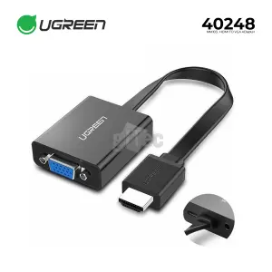 UGREEN HDMI إلى VGA محول 25cm (أسود)