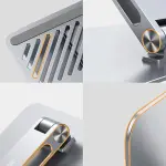 UGREEN حامل لابتوب قابل للتعديل تعديل ارتفاع سهل (201mm) حتى 17.3" (فضي)