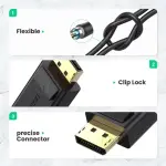 UGREEN DisplayPort to HDMI Female Converter 4K*2K 30Hz 25cm
