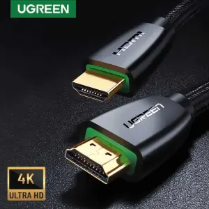 UGREEN كابل HDMI فاخر بضفيرة نايلون 3m 4K@60Hz HDMI V2.0 (أسود)