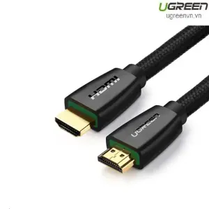 UGREEN كابل HDMI فاخر بضفيرة نايلون 5m 4K@60Hz HDMI V2.0 (أسود)