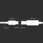 UGREEN USB-C إلى USB 2.0 كابل طابعة 1m (أبيض)