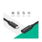 UGREEN USB Type C ذكر إلى أنثى كابل تمديد 0.5m (أسود)