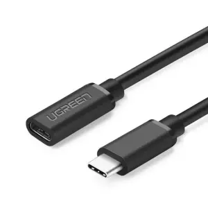 عرض UGREEN USB Type C Male to Female Extension Cable 0.5m (Black)