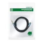 UGREEN 3.5mm ذكر إلى 3.5mm أنثى تمديد Braid 0.5m (أسود)