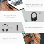 UGREEN Bluetooth مرسل مع 3.5mm ذكر كابل صوت