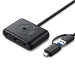 UGREEN USB 3.0 Hub with USB-C Port 1m (Black)