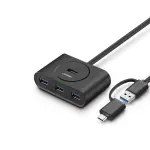 UGREEN USB 3.0 موزع مع USB-C منفذ 1m (أسود)
