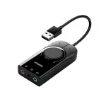 UGREEN USB External ستيريو Sound محول 15cm (أسود)