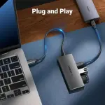 UGREEN 6-دخل-1 USB-C إلى HDMI+2*USB-A 3.2 +1*USB 3.2 C+RJ45+PD Power محول