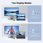 UGREEN 6-دخل-1 USB-C إلى HDMI+2*USB-A 3.2 +1*USB 3.2 C+RJ45+PD Power محول