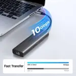 UGREEN 6-دخل-1 USB-C إلى HDMI+2*USB-A 3.2 +1*USB 3.2 C+RJ45+PD Power محول