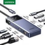 UGREEN USB-C إلى HDMI(4K@60Hz) +2*USB-A3.0+USB-C3.0+USB-A2.0+Gigabit RJ45+PD(100W)