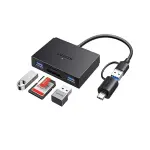 UGREEN 4-دخل-1 USB-C/USB-A قارئ بطاقات