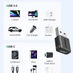 UGREEN USB-A ذكر إلى USB-C أنثى محول طقم 2-عبوة