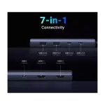 UGREEN 7-دخل-1 USB-C إلى 2*USB-A 3.2+2*USB-C 3.2+2*HDMI+PD منفذ محول