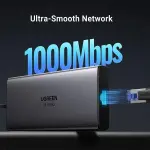 UGREEN 10-دخل-1 USB-C إلى USB-A 3.2+USB-A 3.0+2*USB-C 3.2+2*HDMI+RJ45 Gigabit+SD&TF +PD منفذ محول