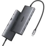 UGREEN 11-in-1 USB-C To 2xUSB-C 3.2+USB-A 3.2+USB-A 3.0+HDMI+VGA+RJ45 Gigabit+SD/TF+AUX3.5mm+PD Converter