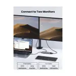 UGREEN 11-دخل-1 USB-C إلى 2xUSB-C 3.2+USB-A 3.2+USB-A 3.0+HDMI+VGA+RJ45 Gigabit+SD/TF+AUX3.5mm+PD محول