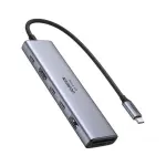 UGREEN 7-دخل-1 USB-C إلى HDMI 4K@60Hz + 2xUSB-C 3.2+1xUSB-A 3.2+SD/TF+PD محول