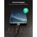 UGREEN USB-C 2.0 ذكر إلى بزاوية USB-C 2.0 ذكر 3A كابل بيانات(90°زاوية) 1.00M
