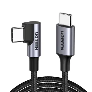 عرض UGREEN USB-C 2.0 ذكر إلى بزاوية USB-C 2.0 ذكر 3A كابل… 2.00M