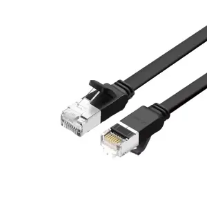 عرض UGREEN Cat 6 U/UTP Pure Copper Ethernet Flat Cable 1m (Black)