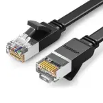 UGREEN Cat 6 U/UTP نحاس نقي إيثرنت كابل مسطح 2m (أسود)