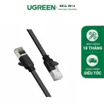 UGREEN Cat 6 U/UTP نحاس نقي إيثرنت كابل مسطح 10m (أسود)