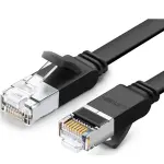 UGREEN Cat 6 U/UTP نحاس نقي إيثرنت كابل مسطح 10m (أسود)
