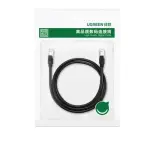 UGREEN Cat 6 U/UTP نحاس نقي إيثرنت كابل مسطح 10m (أسود)