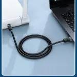 UGREEN Cat 6 U/UTP نحاس نقي إيثرنت كابل مسطح 10m (أسود)