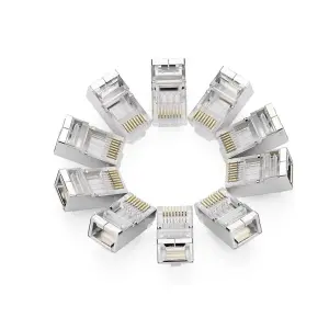 عرض UGREEN Cat 6 رأس كريستال محمي 50 عبوة