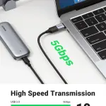UGREEN USB-C 3.1 ذكر إلى USB 3.0 A أنثى OTG محول