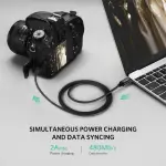 UGREEN USB -C 2.0 ذكر إلى Mini USB 5Pin ذكر كابل 1M