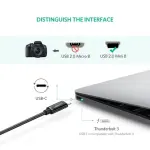 UGREEN USB -C 2.0 ذكر إلى Mini USB 5Pin ذكر كابل 1M