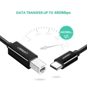 UGREEN USB-C إلى USB-B 2.0 Printer كابل 2m (أسود)