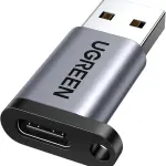 UGREEN USB-A 3.0 إلى USB-C محول (رمادي)