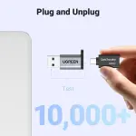 UGREEN USB-A 3.0 إلى USB-C محول (رمادي)