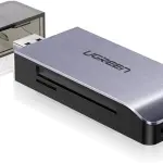 UGREEN USB-A 3.0 إلى TF/SD/CF/MS متعدد الوظائف قارئ بطاقات Multi-Read