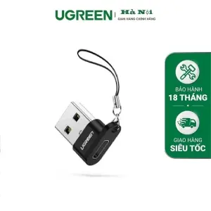 عرض UGREEN USB A Male to USB-C Female Adapter (Black)