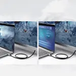 UGREEN USB-C إلى HDMI كابل ذكر إلى ذكر ألمنيوم Shell 1.5m (رمادي أسود)